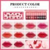 10 Colors Lip Tint Stain Set, Korean Moisturizing Lip Gloss Velvet Mini Liquid Lipstick, Multi-Use Lip and Cheek Tint, Non-Stick Cup, Lightweight, Long-Lasting Waterproof Lips Makeup
