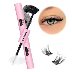71i1NNJHQlL._SL1500_.jpg Losha Lash Bond and Seal Waterproof Strong Hold Lash Clusters Glue 2 in 1 Long Lasting Cluster Lash Glue Eyelash Bond and Seal for DIY Lash Extensions (SJ-Pink)