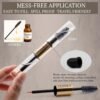 71i4IH8b3EL._SL1500_.jpg Organic Castor Oil for Eyelashes, Eyebrows, Hair & Face – Cold Pressed Hexane Free 100% Pure Aceite De Ricino Organico, Lash & Brow Serum with Refillable Mascara Tube (unfilled), 1oz Glass Bottle