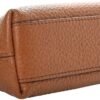 71i9JZX50tL._AC_SL1500_.jpg Prada Contenitore Caramel Brown Pebbled Leather Cosmetic Case Clutch Bag 1ND005