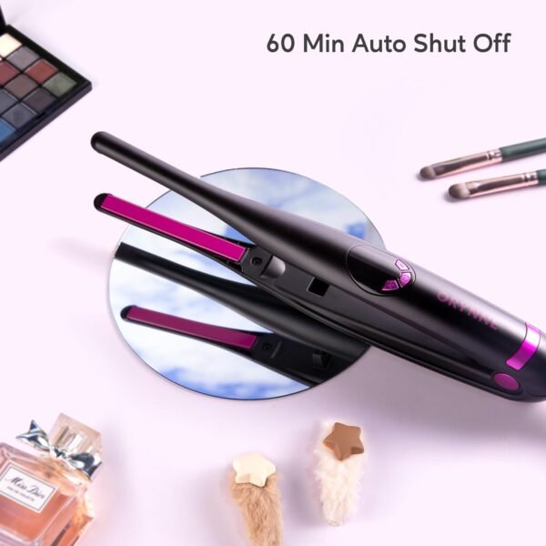 71i9c9MyML._AC_SL1500_.jpg Small Flat Irons for Short Hair, 5s Ultra Fast Heat Up Pencil Flat Iron, Negative Ions Mini Flat Iron for Edges, 3/10'' Travel Mini Hair Straightener with Digital Temp Control, Easy to Use