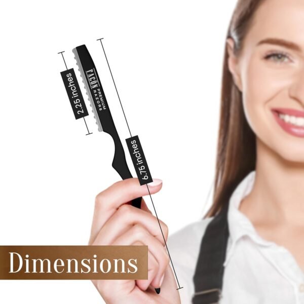71iPcnGqwZL._SL1500_.jpg Facón Hair Razors for Cutting Hair - Professional Hair Styling Razor Kit with 11 Replacement Blades, Stainless Steel Hair Cutting Tool for Salon & Home, Premium Hair Thinning Texturizing Faether Razor