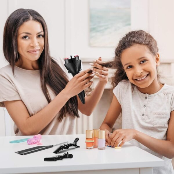 71iUw6gyegL._SL1500_.jpg 7 Pieces Automatic Braider Set - Electronic Braid Maker, Hair Twister with Comb and Clips for Styling (Black)