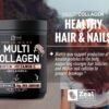 71iYknSbaUL._AC_SL1500_.jpg Premium Multi Collagen Peptides Protein Powder (1, 2, 3, 5 & 10) with Vitamin C, Biotin, Hyaluronic Acid, for Hair Skin and Nails - Marine, Bovine, Chicken & Eggshell (Unflavored, 45 Servings)
