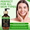 Cold Pressed Unrefined Castor Oil - 100% Pure, Hexane-Free for Hair Growth, Thicker Eyelashes & Eyebrows, Skin Moisturizer, 20 fl. oz