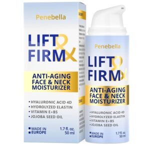 71ifK9yKywL._SL1500_.jpg Face & Neck Cream for Tightening and Firming - Hyaluronic Acid 4D, Vitamin E + B5, Elastin - Made in Europe - Lift & Firm Cream - Face Moisturizer Anti Aging Treatment for All Skin