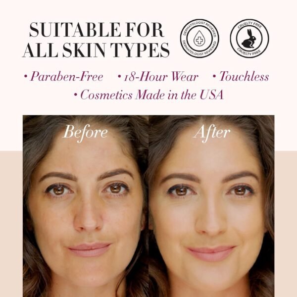 71igA5dhL4L._SL1500_.jpg Luminess Air Icon Makeup Airbrush System and 4-Piece Foundation Starter Kit, Medium Coverage - Quick, Easy & Long Lasting Application - Includes Silk 4-In-1 Foundation, Highlighter & Blush