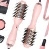 LANDOT Hair Blow Dryer Brush: One-Step Hot Air Brush with 60mm Oval Barrel - 4 in 1 HairDryer Styler and Volumizer for Drying Straightening Curling Volumizing Hair Fight Frizz and Add Volume