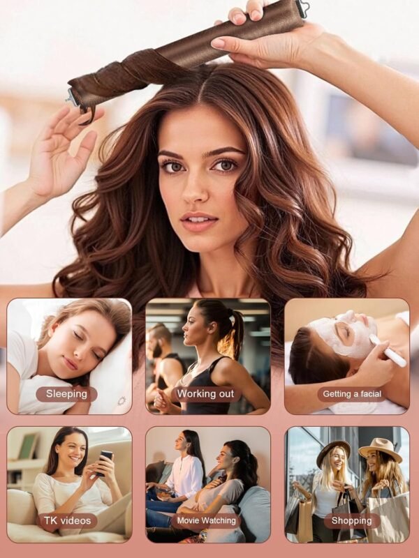 71j-T1EPIJL._SL1500_.jpg Heatless Curls Overnight Set - Jumbo Soft Hair Curlers to Sleep In, No Damage Velvet Curling Rods with Silk Scarf, Overnight Non-Heating Sleep Styling Tools for All Hair Types