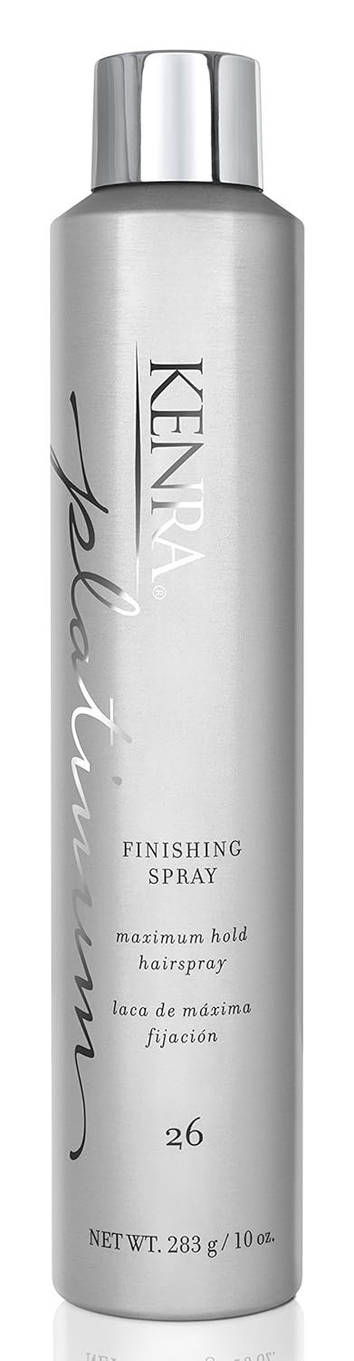 Kenra Professional Platinum Finishing Spray 26 | Maximum Hold Hairspray | Fast-drying, Non-Flaking, Non-Drying | Humidity-Resistant |All-Day Style Retention |High-Shine Finish |All Hair Types