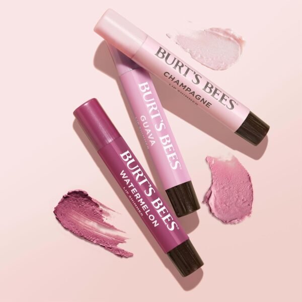 71jDfNugHuL._SL1500_.jpg Burt's Bees Lip Shimmer Pink Collection, Tinted Lip Balm Stick, Moisturizing for All Day Hydration with Natural Glowy Pigmented Finish & Buildable Color, 3 Shades; Value Pack, 3 Tubes x 0.09 Oz