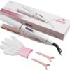 71jKejKSB9L._AC_SL1500_.jpg Asani 2-in-1 Flat Iron Hair Straightener and Curler - Negative Ion Technology, Anti-Frizz Ceramic Coating, 5 Heat Settings - Fast Heating Styling Tool for Versatile Looks - Portable