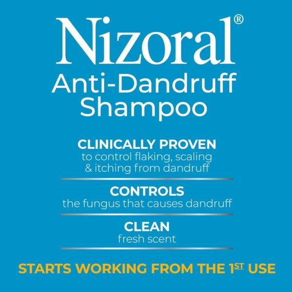 Nizoral Anti-Dandruff Shampoo with 1% Ketoconazole, Fresh Scent, 7 Fl Oz