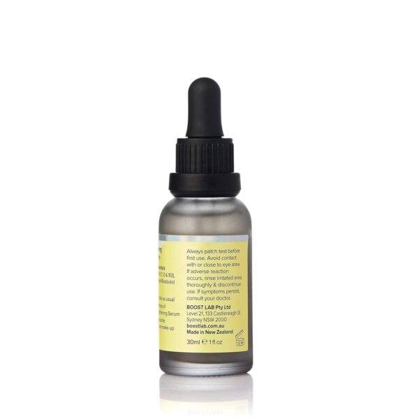 BOOST LAB Vitamin C Brightening Serum for Men & Women Radiant Skin & Face– Evens Skin Tone, Clear Dark Facial Spots- Simple, Pure & Potent- Paraben, Sulphate, Fragrance & Cruelty Free- 30 ml (1 fl oz)
