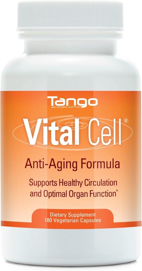 71jQJBkyzL._AC_SL1500_.jpg Vital Cell Natural Anti-Aging Supplement for Men and Women, Supporting Circulation and Healthy Organ Function (180 Vegetarian Capsules)