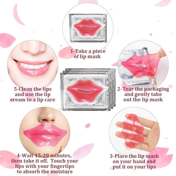 71jTLecRpIL._SL1500_.jpg 30PCS Moisturizing Lip Mask - Pink Lip Patches for Spa Daily Labial Masks Skincare Hydrating to Reduce Wrinkles Dryness Anti-wrinkle Lightens