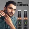 XIKEZAN Beard Kit for Men Grooming & Care Set w/2 Pack Beard Serum, Wash, Oil, Balm, Comb, Brush, Scissor, Bag, EBook, Unique Birthday Gifts for Men Him Dad Husband Brother Christmas Stocking Stuffers