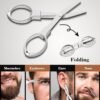 71jobQ32d4L._SL1500_.jpg Beard Brush, Natural Boar Bristles Beard Brush for Men and Wooden Sandalwood Pocket Beard Comb Set, Facial Hair Grooming Kit with Mustache Scissors as a Styling Tool, Growth, Detangles, Shine