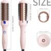 71kEkatxiL._AC_SL1500_.jpg K&K 1.5 Inch Ceramic Tourmaline Ionic Curling Brush Volumizer - Hot Brush Creates Root Volume & Loose Curls, Volume Curls, Hair Styling Tool