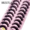 71kGFvScDRL._SL1000_.jpg HBZGTLAD New 10 Pairs 3D Mink Lashes False Eyelashes Handmade Wispy Fluffy Long Lashes Natural Eye Makeup Tools Eye Lashes(M12)