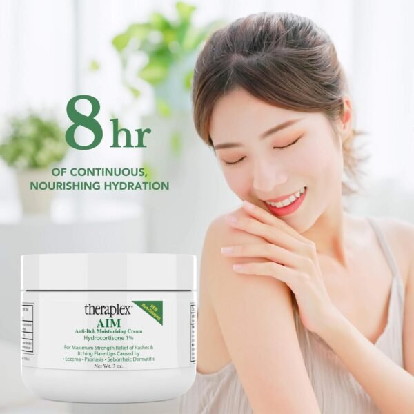 Theraplex AIM - Anti-Itch Moisturizing Cream (3 oz) - Non-stinging, Relieves Itching, Rashes, Flare Ups - Helps Repair & Restore the Skin's Natural Protective Barrier