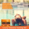 Luxury Intensive Tanning Gel, Natural Tanning Accelerator Cream Gel, for Sunbeds & Outdoor Sun