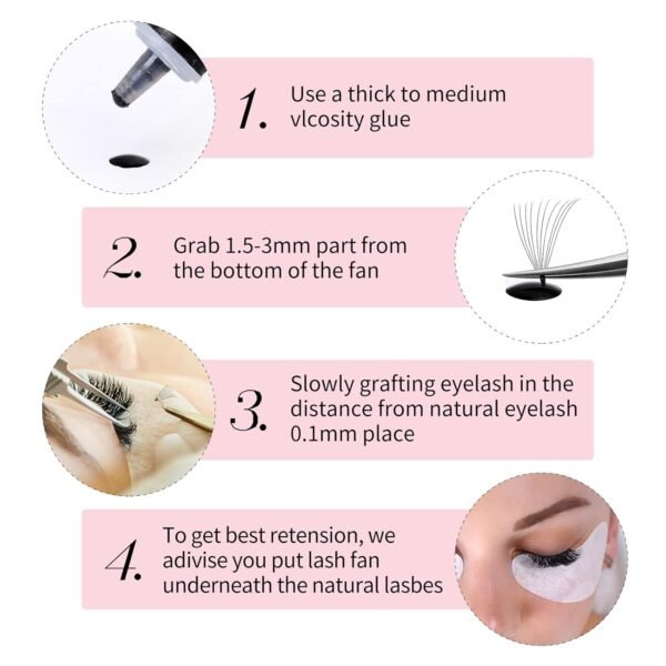 71kbR9ICpuL._SL1500_.jpg FADLASH 1000 Fans 10D Premade Volume Eyelash Extensions Mixed Tray Premade Fans Eyelash Extensions D Curl Premade Lash Fans Pointed Handmade Promade Loose Fans Thin Base (10D-0.07D,9-16mm)