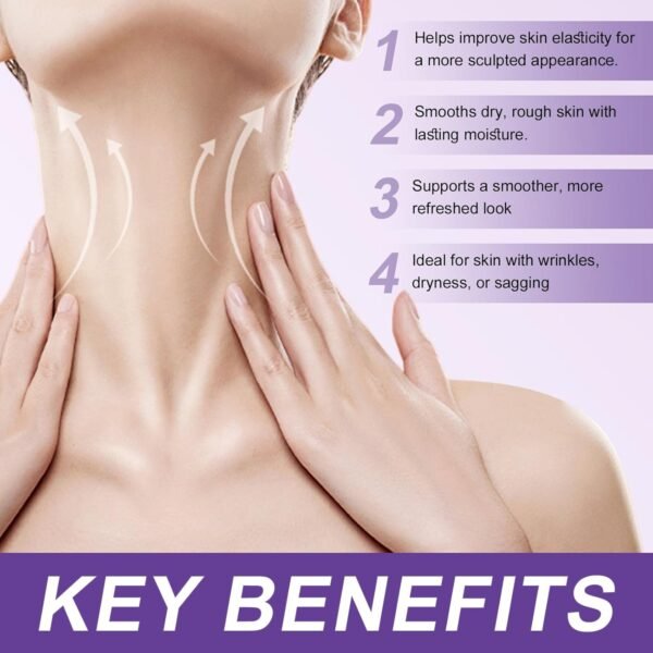 AH-8 Firming Neck Cream,Lifting Neck Firming Cream with Roller, Reduces Wrinkles Fine Lines And Double Chin, Moisturizes & Tightens Skin, Improves Elasticity, Anti-Aging