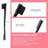 71kvPHfF1RL._SL1500_.jpg 3 Pieces Hair Styling Comb Set Teasing Brush Rat Tail Comb Edge Brush for Edge&Back Brushing, Combing, Slicking Hair for Women (Black)
