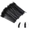 GUMIKE 100 Pcs Disposable Eyelash Mascara Brushes for Eye Lashes Extension Eyebrow and Makeup (Black)