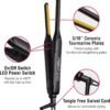 71l8XKelbxL._AC_SL1500_.jpg RED by KISS 0.3 Inch Pencil Flat Iron with Ceramic Tourmaline, Hair Straightener for Thin and Short Hair Edge Styling, Even Heat Distribution with Fast Heat Up 450° F Max Temperature, Black