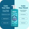 OLLY Calm Body Wash with Hyaluronic Acid, Adaptogens & Vitamin B3– Nourishing Cleanser for Skin Barrier Repair, Deep Hydration, Eucalyptus Amber Scent, 17oz