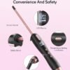 71lIQI4QQdL._AC_SL1500_.jpg Wavytalk 3/8 Inch Small Curling Iron Wand for Short & Long Hair, Ceramic Barrel with Adjustable Temperature, Heat Resistant Glove Included (Rose Pink)
