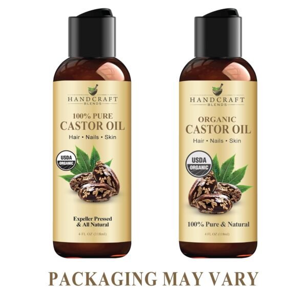71lNkEDwZnL._SL1500_.jpg Handcraft Blends Organic Castor Oil - 4 Fl Oz - 100% Pure and Natural - Premium Grade Carrier Oil for Hair Growth, Eyelashes and Eyebrows - Hair and Body - Expeller-Pressed & Hexane-Free