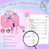 GIFTINBOX Kids Makeup Kit for Girl Toys, Washable Girls Makeup Kit for Kids with Unicorn Bag, Make Up for Toddler Princess Toys Christmas Birthday Gifts for Girls Age 3-12