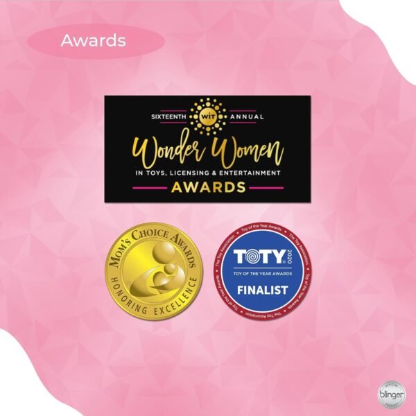 blinger Glimmer Collection Refill Pack | Birthday Party | 12 Discs – 180 Gems | Bling in Brush Out | Works with blinger Hair Styling Tool (Multicolored)