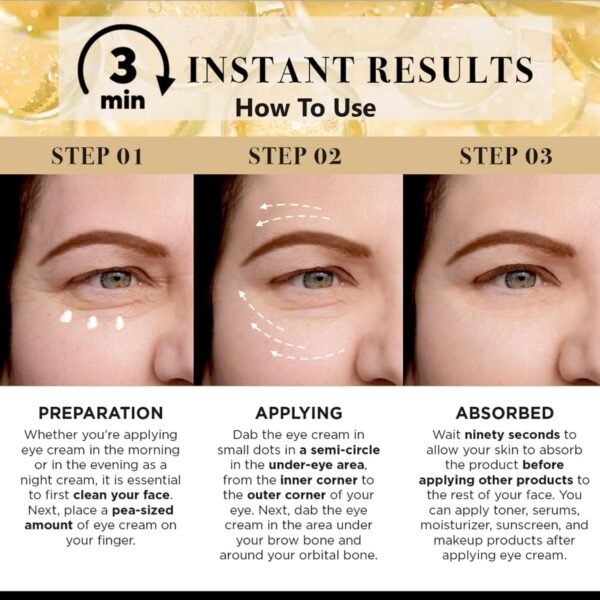 71lXKZuxiyL._SL1500_.jpg Temporary Eye Tightener Eye Cream, Instant Reduces Under-Eye Bags, Dark Circles&Puffiness, Anti Aging Fine Lines, Firm That Delicate Skin Under Your Eyes 0.5 oz
