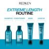 Redken Extreme Length Conditioner For Damaged Hair - Fortifies, Strengthens and Conditions Hair, Infused With Biotin & Castor Oil For Hair Growth