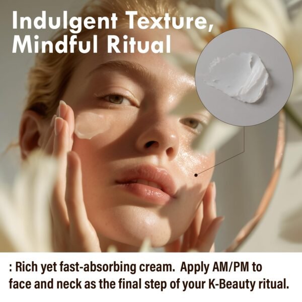 Lotus Multi Barrier Cream - Soothing & Firming Face Moisturizer with Niacinamide, Rice - Calms for Wrinkle Care, Sensitive Skin- fragrance free Korean Skincare for a Lifted Look, 1.69fl oz