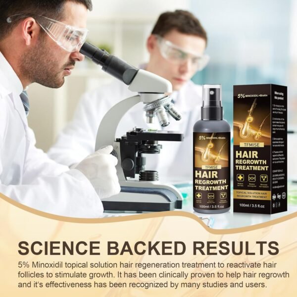 5% Minoxidil for Men, 100ml x 2 Pack Minoxidil for Women Hair Growth, Minoxidil Spray Hair Growth Products Kit, Hair Growth Serum with Biotin, Hair Regrowth Treatment for Light and no Greasy