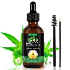 71lkFh6hlML._SL1500_.jpg Jamaican Black Castor Oil Cold Pressed,Castor Oil in A Glass Bottle with Glass Dropper, Eyelash&Eyebrow Brushes,Hexane Free for Fuller Thicker Hair, Eyelashes,Moisturizes Skin (1.9 Fl Oz (Pack of 1))
