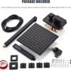 Shower Faucet Set, Matte Black Rainfall Shower System Complete Wall Mounted for Bathroom with 8 Inch Square Shower Head and Handheld Shower Head Rain Mixer Combo Set