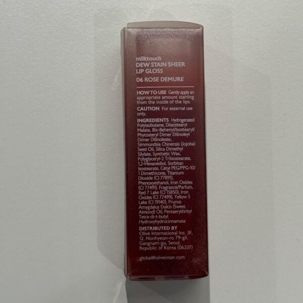 71m-SN-uL1L._SL1440_.jpg MILKTOUCH Dew Stain Sheer Lip Gloss (06 Rose Demure, 0.14 Fl Oz (Pack of 1))