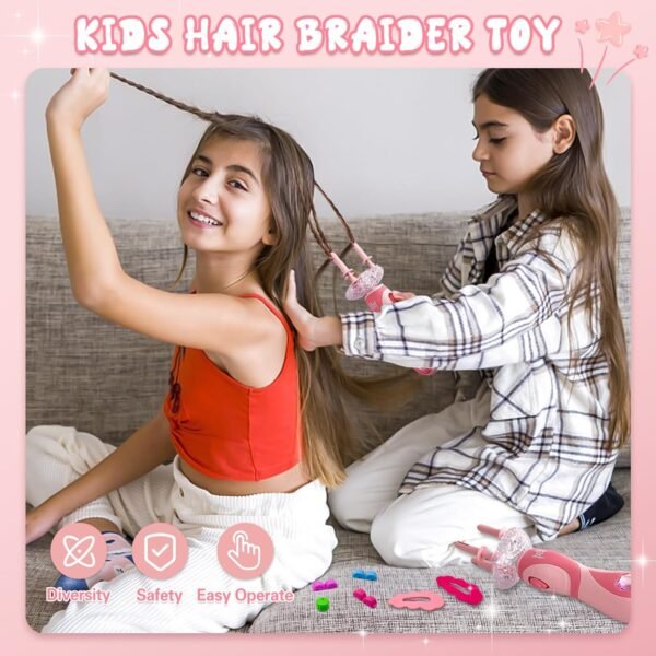 71m612ydZqL._SL1500_.jpg Automatic Hair Braider Machine for Girls, Electric Hair Twister Styling Tool with DIY Accessories, Easy Braiding Kit, Gift for Teen Girls