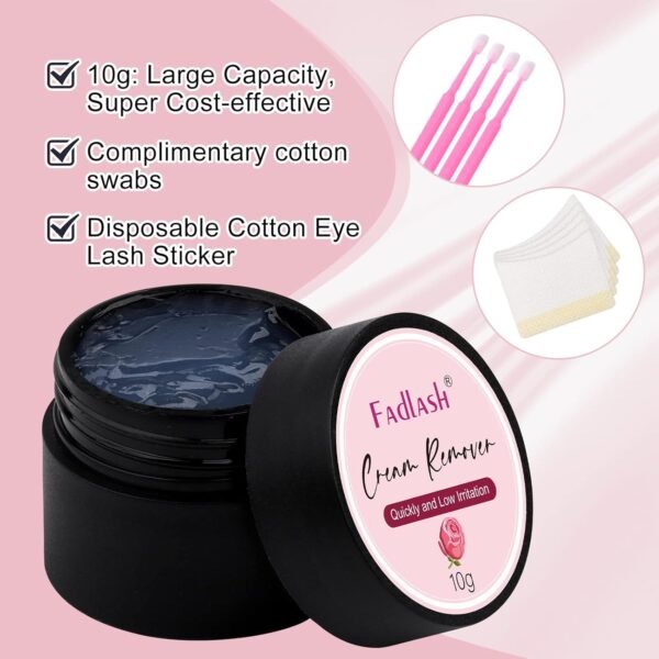 Eyelash Extension Remover 10g Lash Extension Remover Dissolves Powerful for Lash Extensions Lash Glue Remover Low Irritation for Sensitive Skin(Rose)