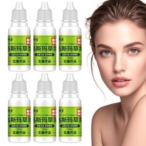 6PCS Usma Grass Extract Essence, Cilia Growth Nourishing Liquid for Hair Eyelash Eyebrow