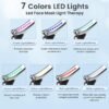 Red Light Therapy for Face, Face and Neck Massager, Wrinkle Remover with Red Light Therapy for Skin Care, Cleansing, Rejuvenating, and Smoothing (Black)