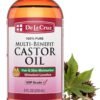 De La Cruz Castor Oil - 100% Pure Castor Oil for Hair, Skin, Eyelashes, and Eyebrows - USP Grade, 8 FL Oz