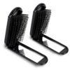 Travel Hair Brush with Mirror and Massage Comb - 2 Pack Foldable Compact Hair Styling Tools for Women and Men