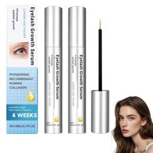New Eyelash Growth Serum, Advanced Lash Serum for Eyelash Growth, Eyebrow Growth serum for Women, With Advanced Formula to Boost Longer Fuller and Thicker Looking Lashes for Sensitive Eyes (2 Bottle)